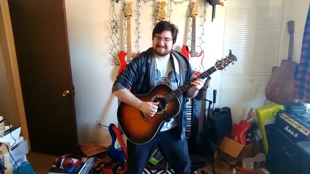 Mellow Modal Groove jam in A minor with 1976 Ovation Balladeer смотреть онлайн