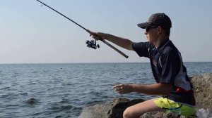 Рыбалка на Азовском море, бычёк в Бердянске