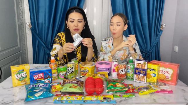 КОПЖАСАРОВЫ пробуем корейские сладости🇰🇷🍫🍬🍣 смотреть онлайн