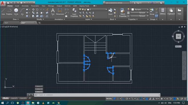 AutoCAD 2D Basics Tutorial - How To color to floor plan (part 3) (#civil_engineering) смотреть онлайн