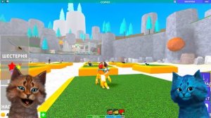 СУМАСШЕДШИЙ ОСТРОВ 2 в РОБЛОКС ВЕСЁЛЫЙ КОТ И КОТЁНОК ЛАЙК ROBLOX CURSED ISLANDS