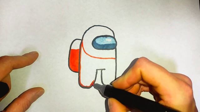 How to draw among us.Как нарисовать амонг ас.Рисуем амогуса. смотреть онлайн