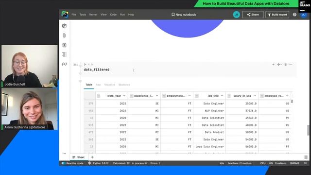 How to Build Beautiful Data Apps with Datalore – Our Collaborative Data Science Platform смотреть онлайн