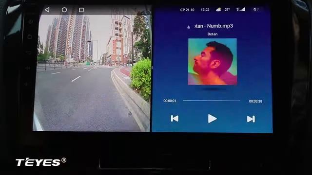 Потокое изображение на камере заднего вида Teyes CC2 Plus смотреть онлайн