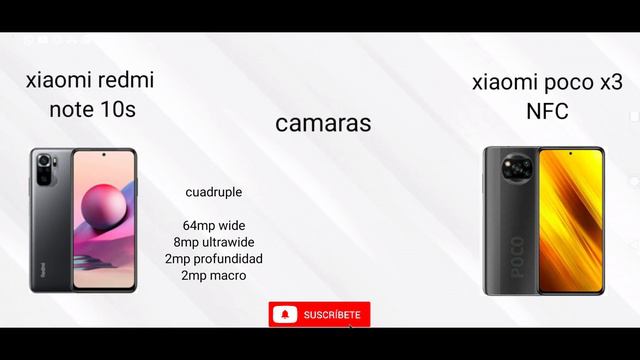 Xiaomi redmi note 10s vs Xiaomi poco X3 NFC | comparación | todas sus características frente a fren смотреть онлайн