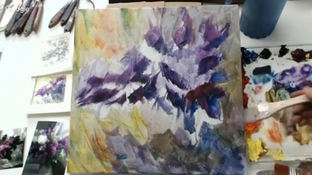 Мастер класс живописи Букет сирени мастихином Автрр Оксана Сансон смотреть онлайн