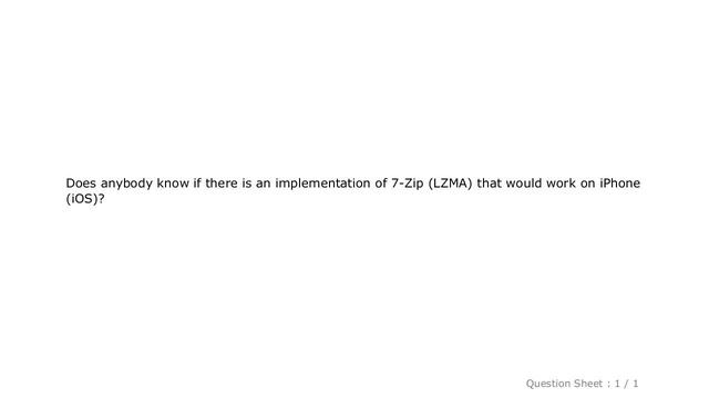 iOS : 7-ZIP (LZMA) compression for iPhone (iOS) смотреть онлайн