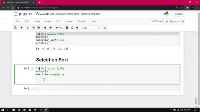 Selection Sort in Python | Sorting Algorithms |Rohit Bansal |#41 смотреть онлайн