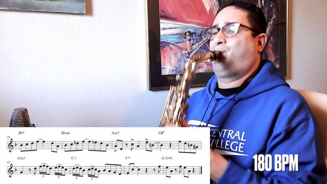 All The Things You Are alto saxophone etude in three practice tempos on Yanagisawa WO2! NCTC Jazz! смотреть онлайн