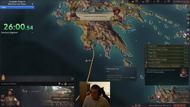 CK3 Speedrun - Restore Roman Empire in 14 years, 8 months, 2 days [No Exploits] смотреть онлайн