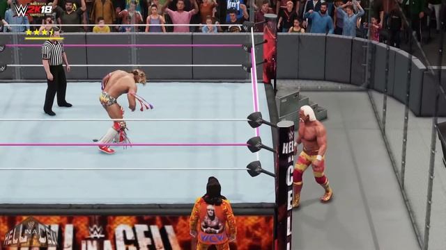 WWE2K18 GAMEPLAY: HELL in a CELL: Hulk Hogan VS. The Ultimate Warrior | Community Wish Match смотреть онлайн