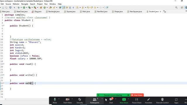Java Basics| variables | data types | functions | creation of class | object creation смотреть онлайн