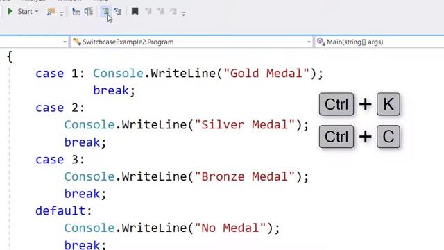 Keyboard Shortcut to Comment and UnComment Code in Visual Studio смотреть онлайн