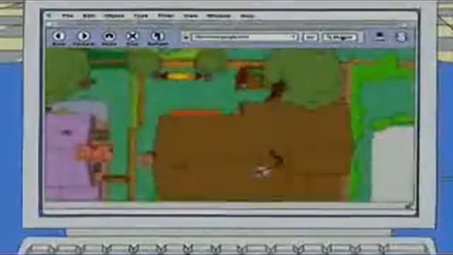 Simpsons in Google Earth смотреть онлайн