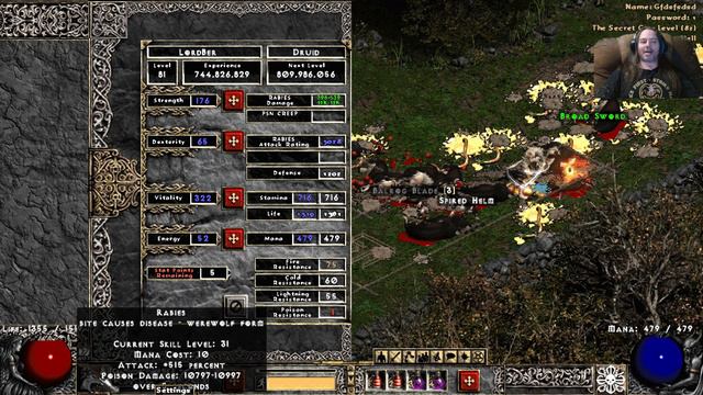 PD2 diablo 2 Druid poison Creeper build смотреть онлайн