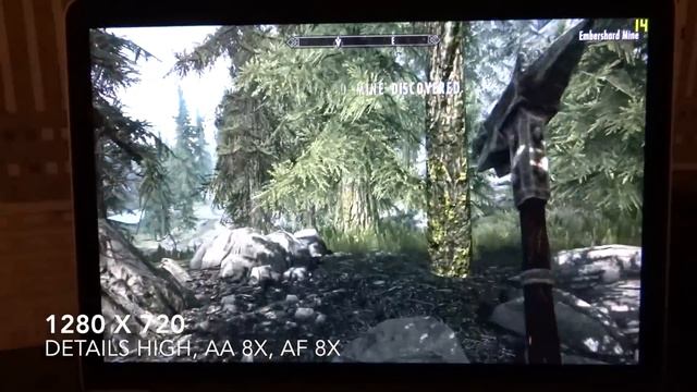 Skyrim on 13'' Retina MacBook Pro late 2013 (Haswell) смотреть онлайн