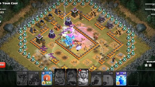 Keep your cool Clash of Clan walkthrough 100% 3star attack on first attemp|| смотреть онлайн