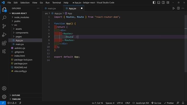 Tutorial React #5 - Membuat Routes pada React js смотреть онлайн