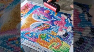 Как я завершаю алмазную мозаику.