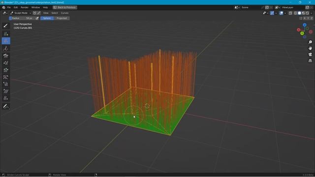 Blender 3.3a Geometry nodes: Hair length interpolation смотреть онлайн