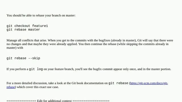 Git merge hotfix branch into feature branch смотреть онлайн
