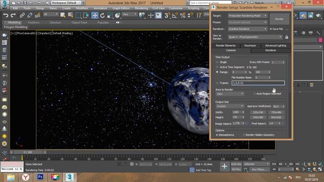 Космическая сцена в 3Ds Max для новичков смотреть онлайн