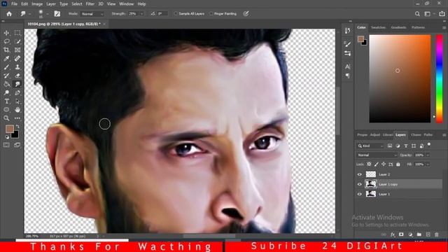 PHOTOSHOP DIGITAL ART _ NEW PHOTOSHOP TUTORIAL 2021| 24 DIGIArt