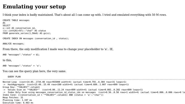 Databases: Speed up Postgres Query that has index but still slow (2 Solutions!!) смотреть онлайн