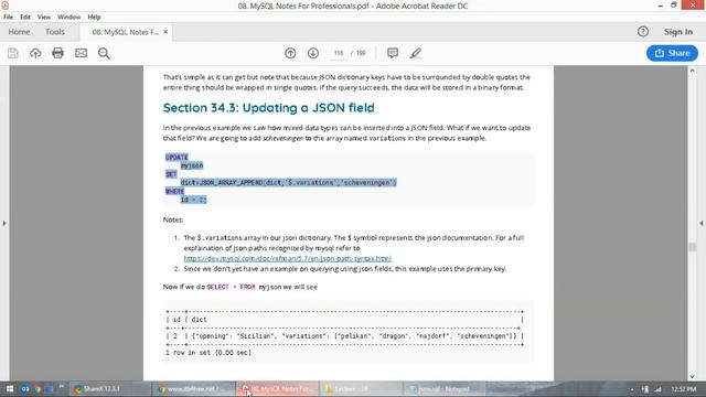 34. Basic Concepts of MySQL Database (JSON Introduction) смотреть онлайн
