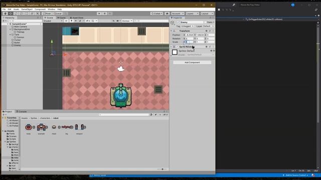 Unity Top-Down Shooter Tutorial for Beginners - Tank vs Robots with Free Code and Assets Part 2 смотреть онлайн