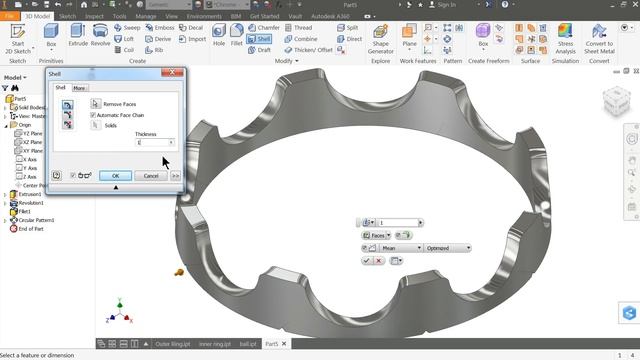 Autodesk Inventor Tutorial Ball Bearing смотреть онлайн