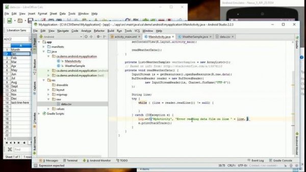 Read CSV Resource File: Android Programming