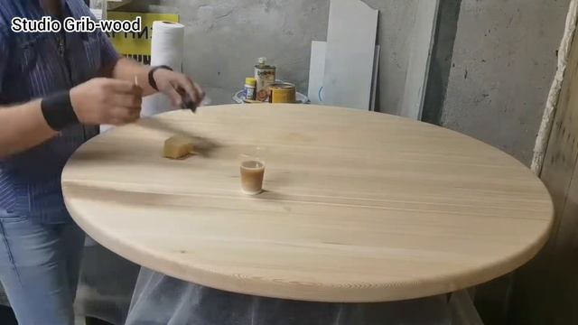 ВСЕГО 10 ЧАСОВ ШЛИФОВКИ И ВУАЛЯ))) ВЕСЬ ПРОЦЕСС!!! КРУГЛЫЙ ОБЕДЕННЫЙ СТОЛ В СТИЛЕ ЛОФТ СВОИМИ РУКАМ смотреть онлайн