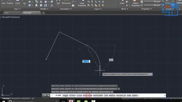 polyline edit command in Autocad 2018 - modify polyline in autocad 2018 смотреть онлайн