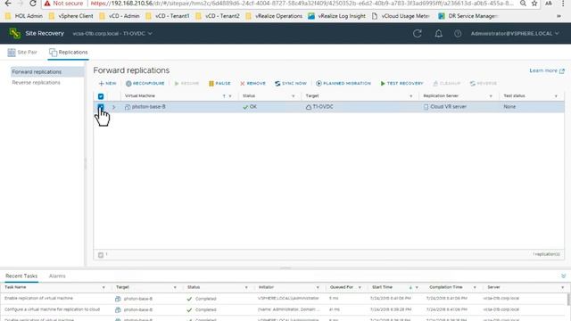 VMware vCloud Availability 2.0.1 : migrate a virtual machine to cloud смотреть онлайн