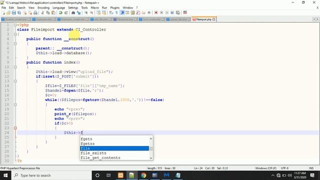 Import CSV And XL File In Codeigniter смотреть онлайн