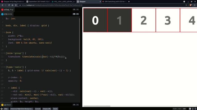 Minimal Code Stepper