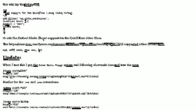 Wordpress: Embed .mov file via 'Add Media' not working (2 Solutions!!) смотреть онлайн