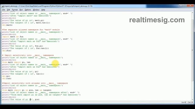 Import Module explained in Python смотреть онлайн