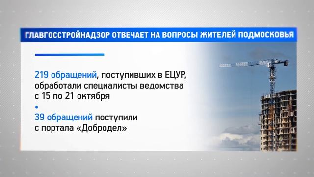 КРТВ. Главгосстройнадзор отвечает на вопросы жителей Подмосковья смотреть онлайн