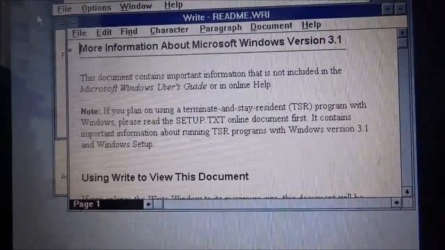 Обзор Windows 3.11