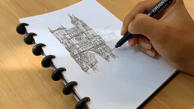 ARCHITECTURAL SKETCH | THE CATHEDRAL | TIME LAPSED смотреть онлайн