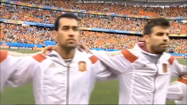 Anthem of Spain vs Netherlands FIFA World Cup 2014 смотреть онлайн