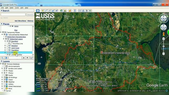 Watershed Delineation using Google Earth смотреть онлайн
