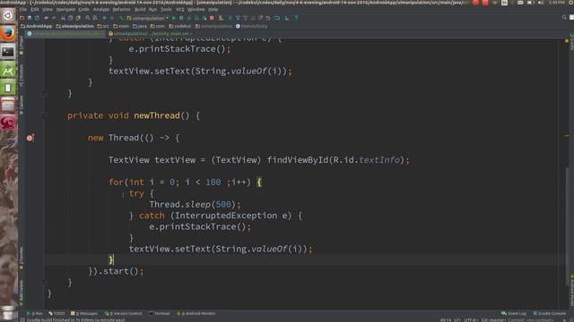Android Tutorial 2019 - Create New Thread in Android Part - 2 смотреть онлайн