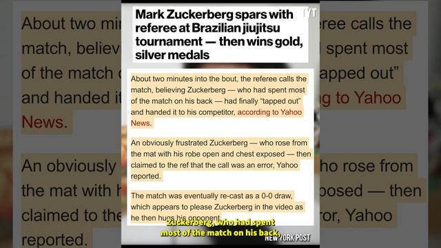 Mark Zuckerberg SHOCKS Competition at Jiu-Jitsu Tournament смотреть онлайн