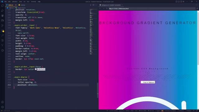 Random Gradient Generator || Background Gradient Generator || HTML, CSS & JavaScript || Episode II смотреть онлайн