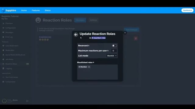 Sapphire Tutorials 2.0 - Reaction Roles смотреть онлайн