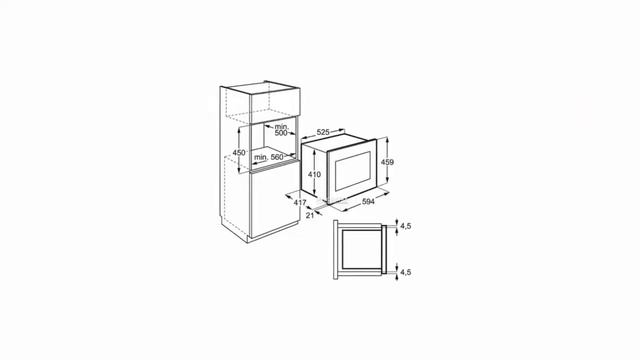 Кухонный помощник для приготовления и разогрева пищи встраиваемая микроволновая печь AEG MBE2658S-W смотреть онлайн
