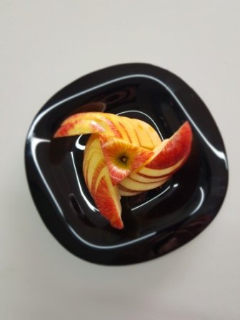 Красивая нарезка яблока ?